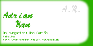 adrian man business card